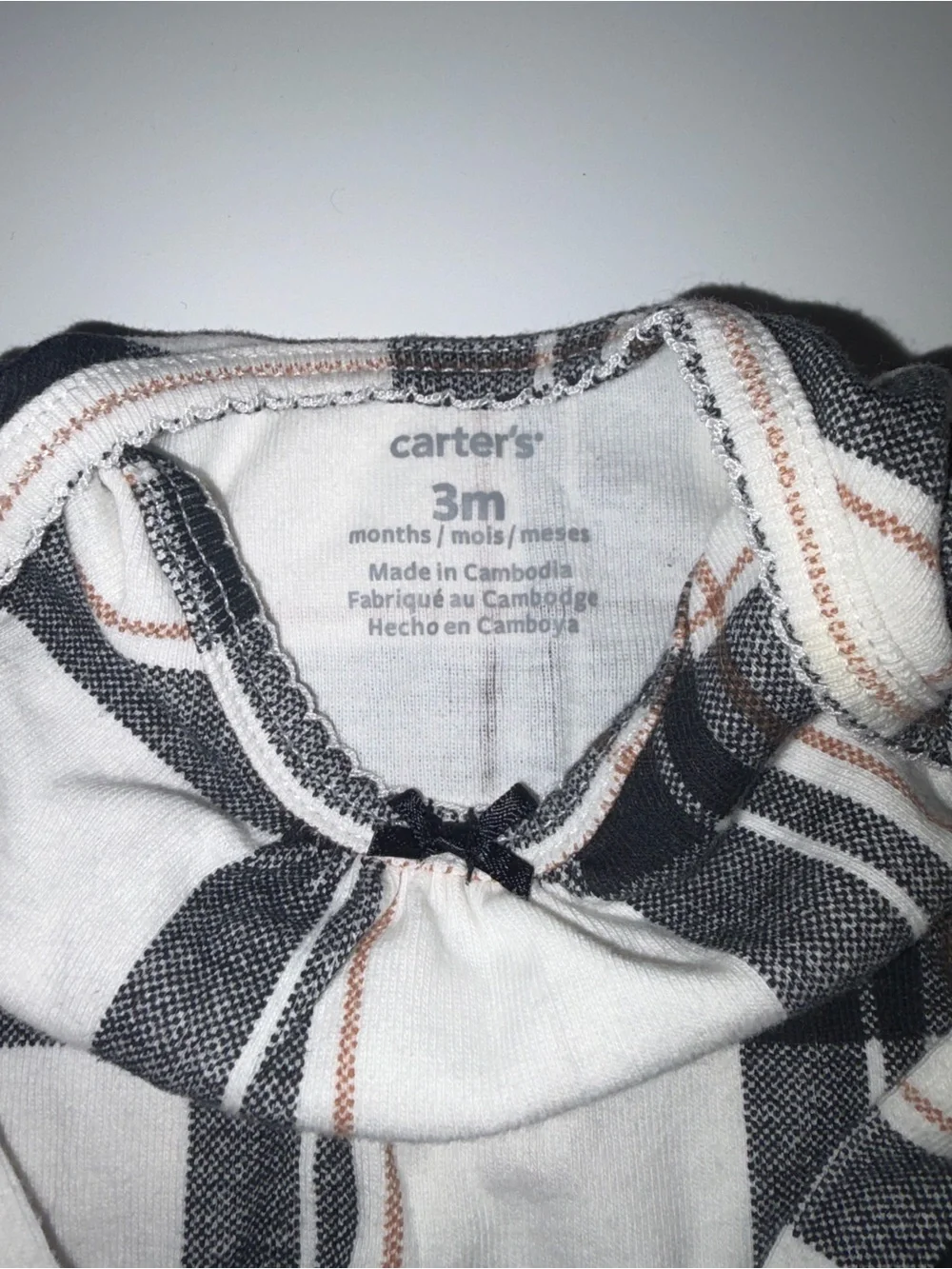 Girl’s 3 month Carter’s long sleeve bodysuits